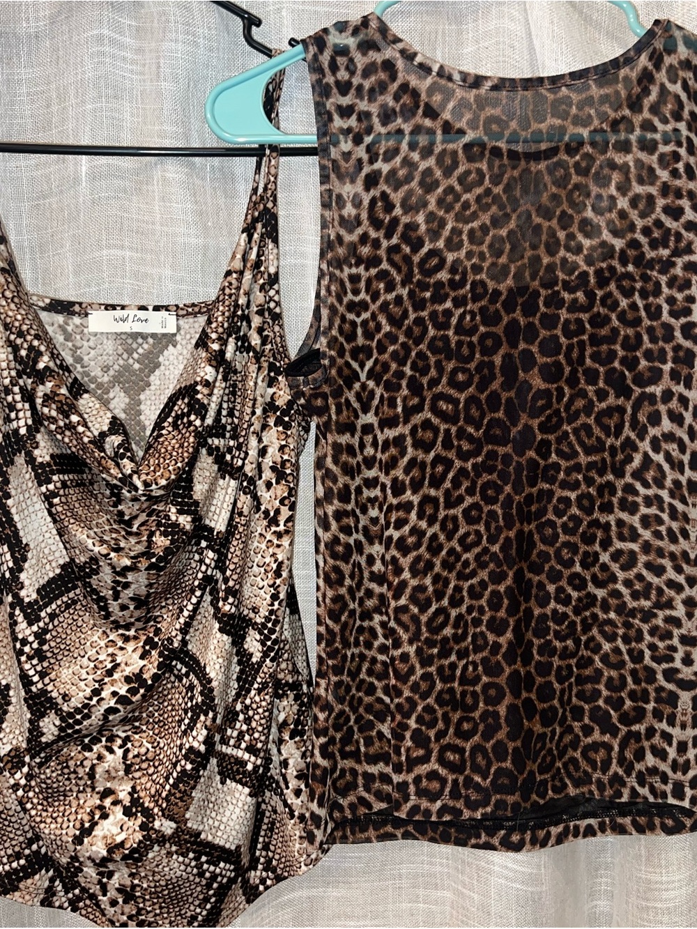Brown Animal Print Sleeveless Top Bundle